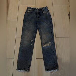 We The Free Distressed Blue Jeans